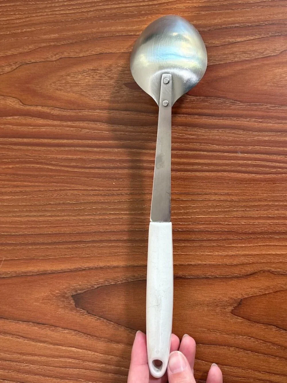 Vintage EKCO Stainless Floral Serving Spoon